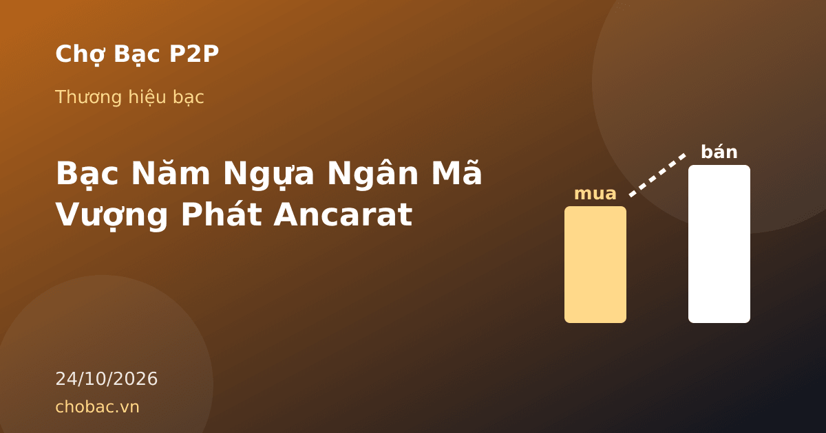 Minh hoạ đồng bạc chủ đề Năm Ngựa so sánh giá bạc trơn cùng một lượng
