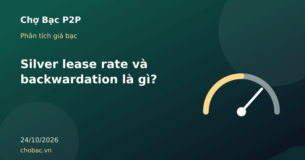 Minh hoạ đồng hồ đo thể hiện mức độ căng thẳng nguồn cung bạc vật chất qua lease rate